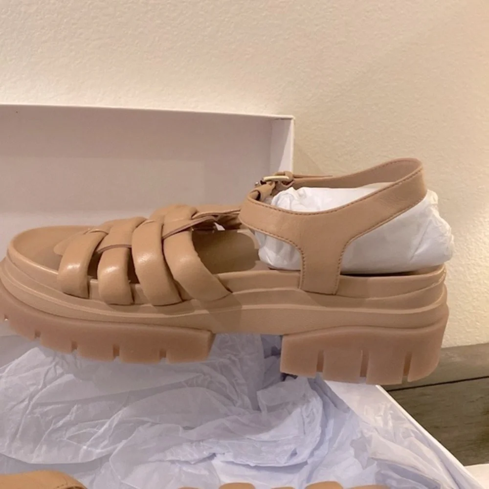 NIB [ASH] Sirena Fisherman Woven Platform Buckle Sandals Women’s Sz 41 / US 10.5 - Picture 8 of 13